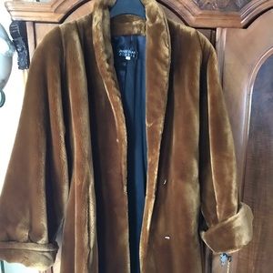 Faux Fur swing coat Seattle Blatt Studio great style On Sale